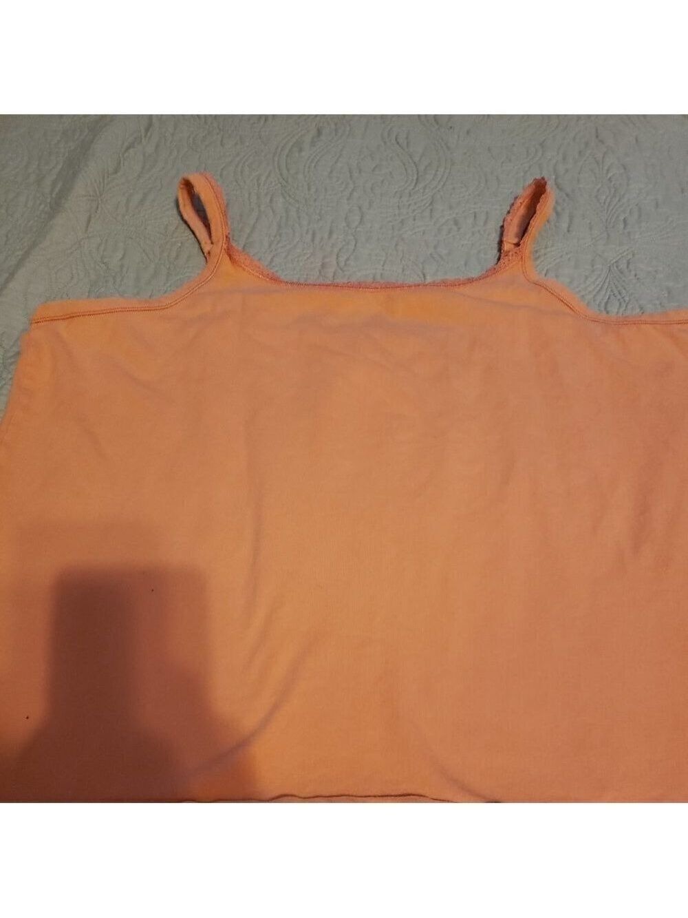Avenue - Orange adjustable strap tank.